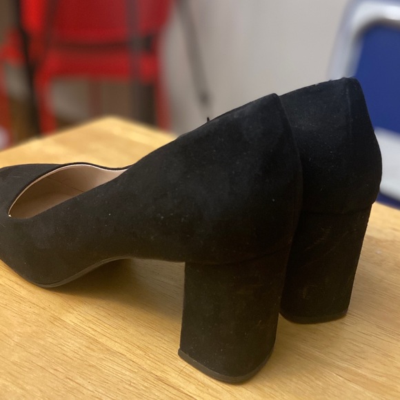 Kelly and Katie Liya Pump Black Faux Suede Heels Size 9 - Picture 7 of 9